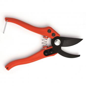 Altuna J450 - Tijera de poda una mano, corte bypass, hoja curva 20 cm, Naranja/Amarillo