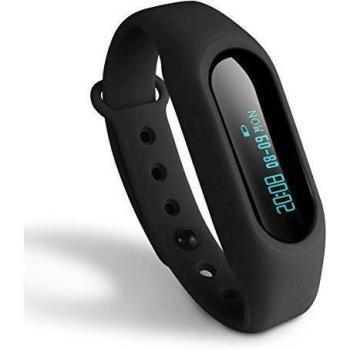 Actividad Monitor Toprime PDM1106 Fitness Tracker Pulsera Inteligente Llamada Recordatorio Pasos / Distancia / Calorias Contando para Android y Ios Diferente Negro