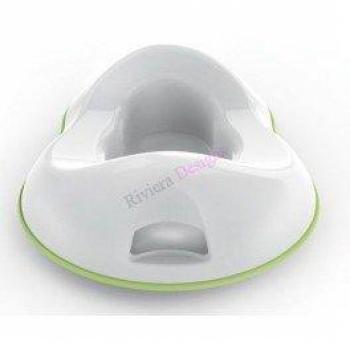 Gedy DD016000100 Reductor para inodoro, blanco y verde
