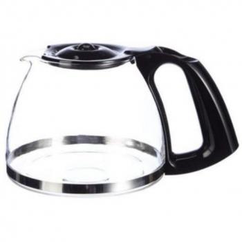 Jarra de repuesto para cafetera Orbegozo CG4012, compatible con modelo CG4012, fabricada en vidrio resistente, capacidad de 1.25 litros, diseño ergonómico con asa antideslizante y tapa hermética