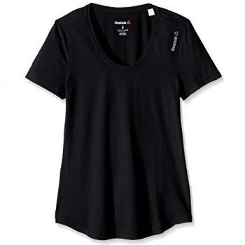 Reebok WOR SW TEE - Camiseta para mujer, color negro, talla XL