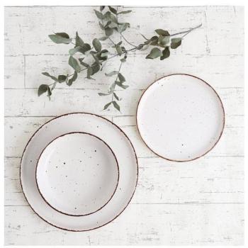 VAJILLA CERAMICA DUNA CREMA 12PZAS