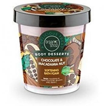 Organic Shop Espuma de Baño con Chocolate y Nuez de Macadamia - 450 ml