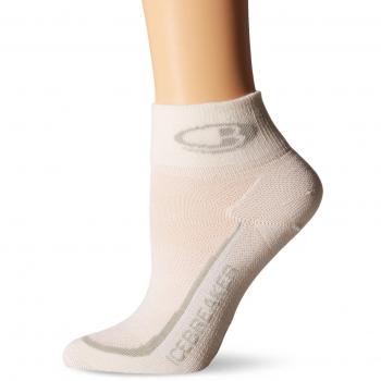 Icebreaker – Calcetines de running para mujer, color Blanco - Blanc/Argent/Blanc, tamaño FR : chaussettes : 39-42