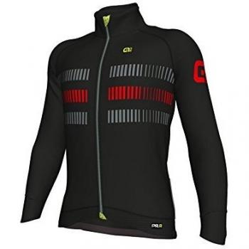 Ale PRR Strada Chaqueta Racing con Windtex, Hombre, Negro/Rojo, S