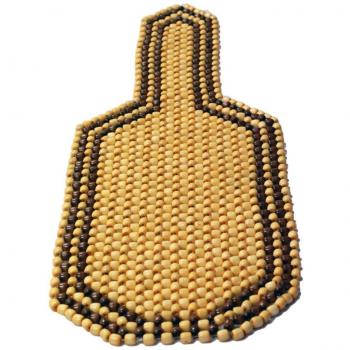 2 piezas de masaje Cojín Cult Taxi estadounidense Retro Cuentas de madera bola decorativa Funda de cojín de asiento