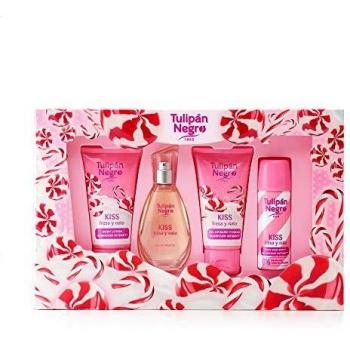 Tulipán Negro Estuche de Regalo Kiss Fresa y Nata, Rosa