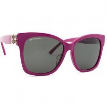Balenciaga BB0102SA 013 57 Stylish Sunglasses, Unisex, Purple, Size: ONE SIZE