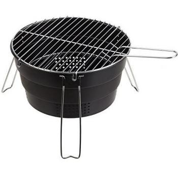 PopUp Barbacoa para viajes con práctica bolsa de transporte negro Talla:Ø 38 cm