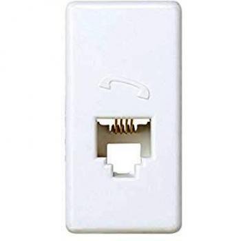 Simon - 27480-34 toma telefono 4 conex. estrecho s27 bl nieve Ref. 6552731071