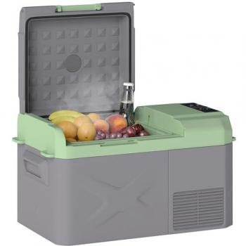 Nevera Portátil Eléctrica 17,4L con Compresor y Pantalla Digital - Refrigerador de Coche 12/24/220V - Modos ECO y MAX de -20℃ a +20℃ - Ideal