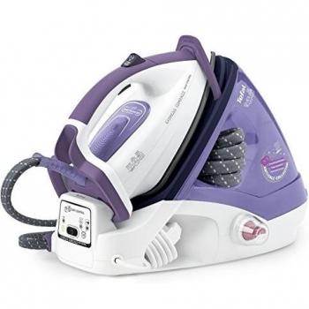 Tefal GV7630 Express Easy Control Eco - Centro de planchado, 5.1 bares, tecnología sin ajuste de temperatura ni vapor, vapor continuo 120g/min, varilla de cal extraíble y lavable, función autolimpieza