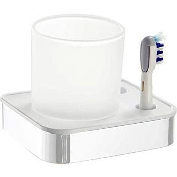 Portacepillos Pared para atornillar Blanco Mate Manillons Torrent