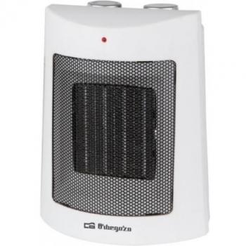Orbegozo CR 5013 - Calefactor cerámico, termostato ajustable, luz indicador de funcionamiento, sistema antivuelco, 2 niveles de potencia, protección contra sobrecalentamiento, 150