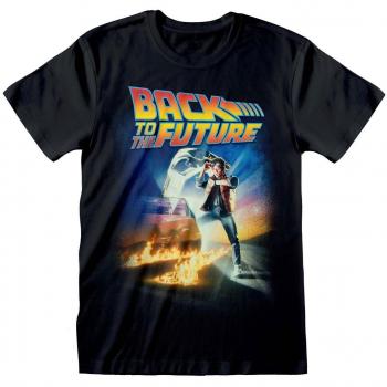 Back to the Future Poster T-Shirt for Men - Black - Sizes S to XXL