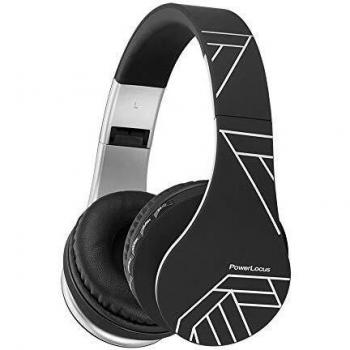 Powerlocus p1 z auriculares bluetooth inalambricos de diadema cascos plegables casco bluetooth con sonido estereo con conexion a bluetooth inalambrico y audio cable para movil pc tabletnegroplata