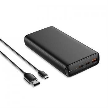 Power Bank VEGER T100 - 20,000mAh, Carga Rápida PD 65W, Pantalla LCD, Compatible con Laptops