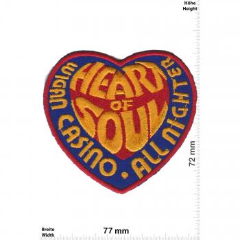 Parches - Heart of Soul - Wigan Casino - All Nighter - Musicpatch - Rock - Vest - Iron on Patch - Parche Termoadhesivos Bordado Apliques - Patch - Give Away Regalar