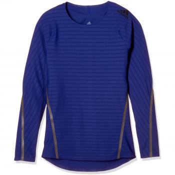 adidas Ask 360 Top Ls Camisa de Golf, Mujer, Azul