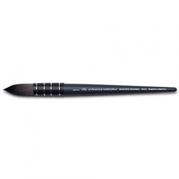 Winsor & Newton, Pincel sintético Profesional para Acuarela, Pluma Mediana, 37mm Longitud de Las cerdas
