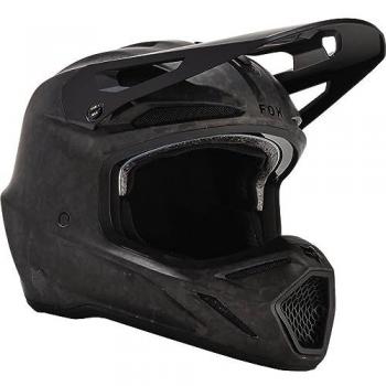 Casco de Motocross FOX V3 RS Carbon Negro Mate MIPS S