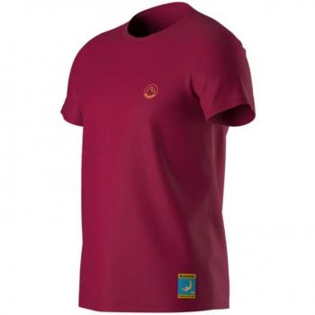 La Sportiva - Camiseta de hombre Climbing on the Moon T-Shirt M Rosa Manga Corta