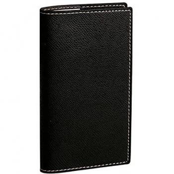 Porta tarjetas de visita Club negro ébano 12x21 cm