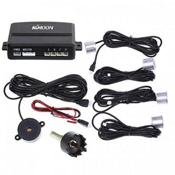 KKmoon Aparcamiento Radar Reverso de Seguridad de Alerta Sonido con 4 Sensores