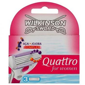 Wilkinson Sword Quattro For Women Razor Blades 3 Pack