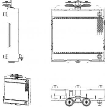 Radiador de Refrigeración del Motor HELLA 8MK 376 746-521