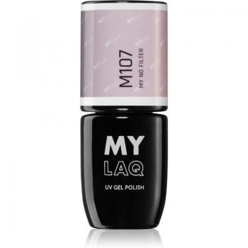 MYLAQ UV Nail Polish 5ml Pink - My No Filter, Esmalte de Uñas en Gel, Tono My No Filter, 5 ml
