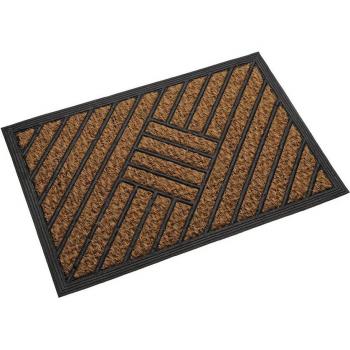 Felpudo Bandas Resistente Absorbente 60 X 2 X 40 Cm Fibra de Coco