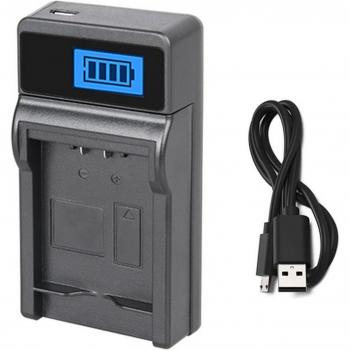 Cargador de batería compatible para videocámaras digitales Samsung SC-D362, SC-D363, SC-D364, SC-D365, SC-D366, SC-D371, SC-D372, SC-D375 y SC-D375H