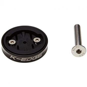 K-EDGE Garmin Gravity Cap Mount, Black Anodize, Adultos Unisex, Negro, ESTANDAR