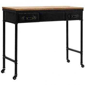 vidaXL Mesa Consola 100x33,5x80 cm Abeto Mueble Comedor Salón Centro Auxiliar