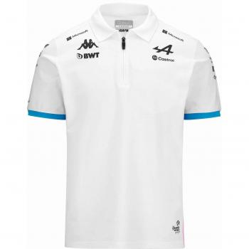 Alpine F1 Team 2024 Polo - White (Kappa 2024 Alpine BWT Mens Team Polo Shirt, Male, Size: Medium Adults)
