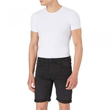 Pantalón Corto Regular Fit ONLY & SONS Ply Life Negro con 5 Bolsillos para Hombre - Tallas S a XXL
