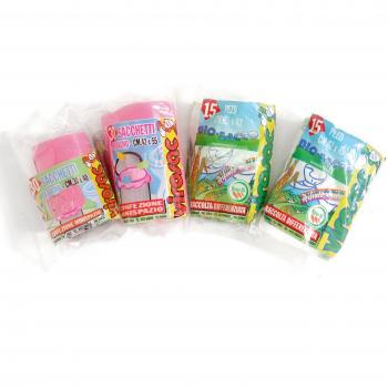 Bolsas de Basura Rosa para Baño Virosac 35x42 cm, Paquete de 30 Piezas