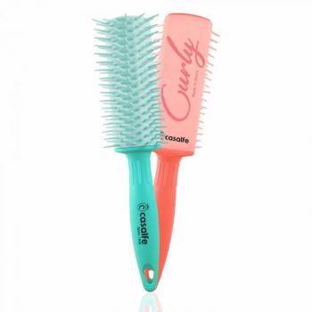 Casalfe Cepillo Curly Desenredante y Definidor de Rizos Coral
