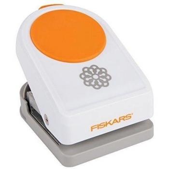 FISKARS Perforadora de Figura complicada-Peonia, Blanco