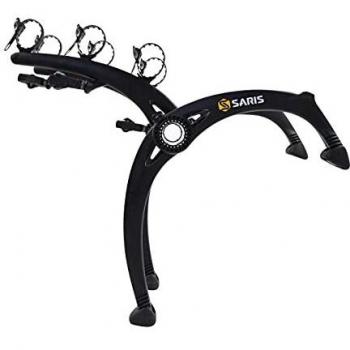 Saris Unisex's Bones EX 3-Bike Rack Bicycle Trunk, Black/Black, Carrier