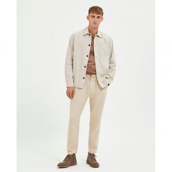 Selected Homme Slim Fit Beige Linen Chinos