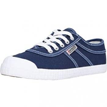 Zapatillas Kawasaki Original Worker Unisex K212445 Marino Tela Plano Cordones Casual 2024