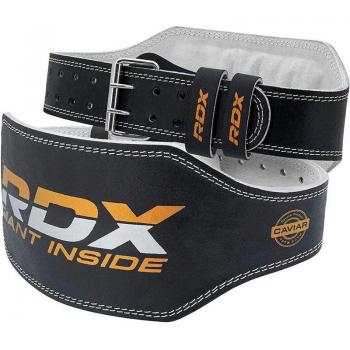 RDX 6 Leather Weightlifting Belt - BlackGold, 2XL