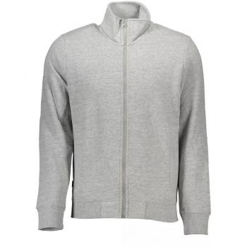 Superdry Gray Zip-Up Sweatshirt with Embroidery - Male, Cotton, Size: S