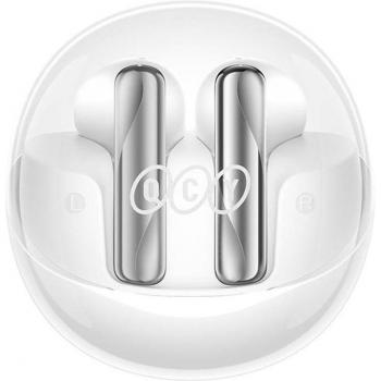 Auriculares Inalámbricos QCY AilyBuds Clear T32 Bluetooth 5.3 Semi-In-Ear con 4 Micrófonos ENC y Resistencia al Agua IPX5 - Color Blanco