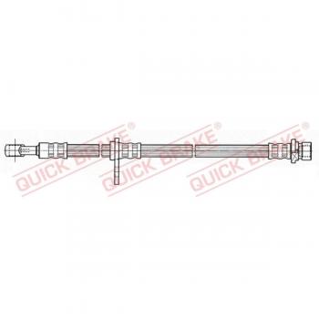 Latiguillo de freno QUICK BRAKE 50.803, Izquierdo