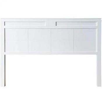 Cabecero Siena Doble Tabla de Madera Maciza de Pino Blanco para Cama de 90 cm