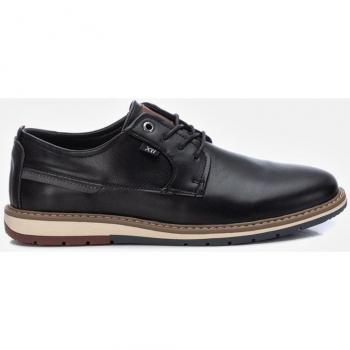 Zapato de Hombre Xti 142111 Navy Cordón Imitación de Piel Color Negro