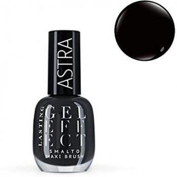 Astra Make-up Lasting Gel Effect Longlasting Nail Polish Shade 24 Noir Foncè 12 ml